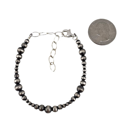 Desert Pearl Mixed Bead Bracelet & Anklet Sterling Silver