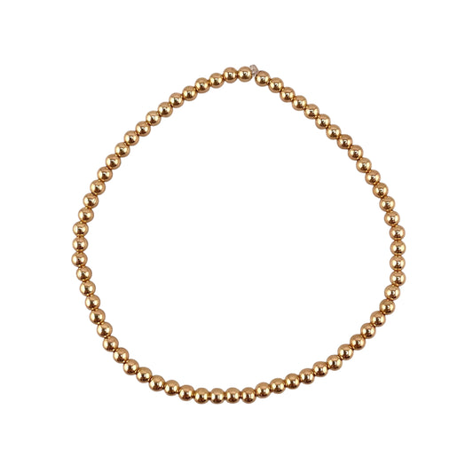 Desert Pearl 12K Gold Filled Bead Stretch Bracelet