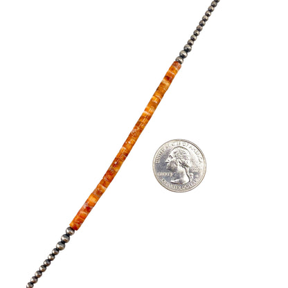 Spiny Oyster Desert Pearl Necklace Sterling Silver