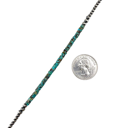 Turquoise Desert Pearl Necklace Sterling Silver