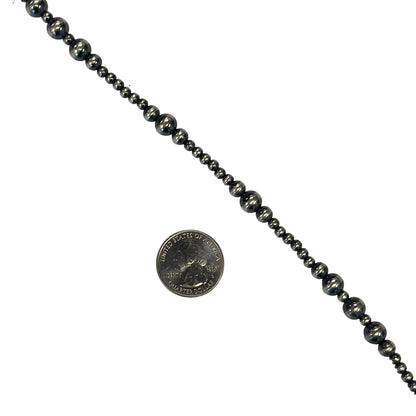 Desert Pearl Bead Wrap Necklace Sterling Silver