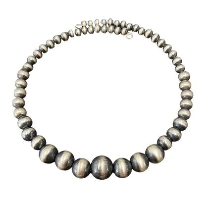 Graduated Collar Desert Pearl Necklace Sterling Silver