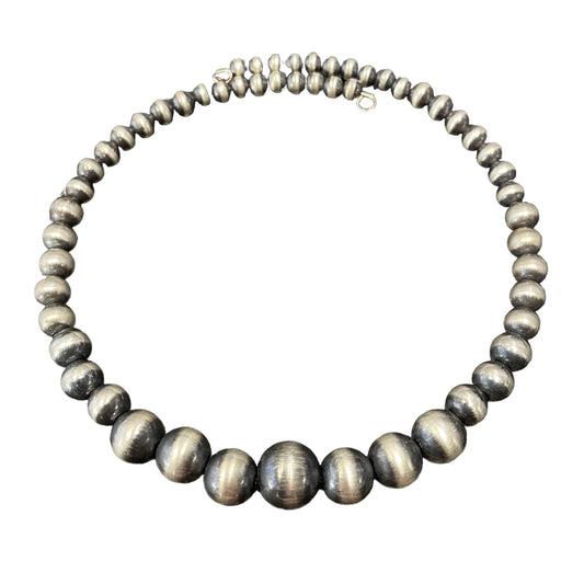 Graduated Collar Desert Pearl Necklace Sterling Silver