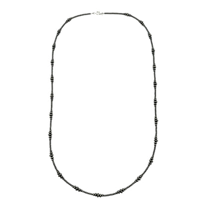 Desert Pearl Mixed Saucer Bead Necklace Sterling Silver. Available in 16" to 36"