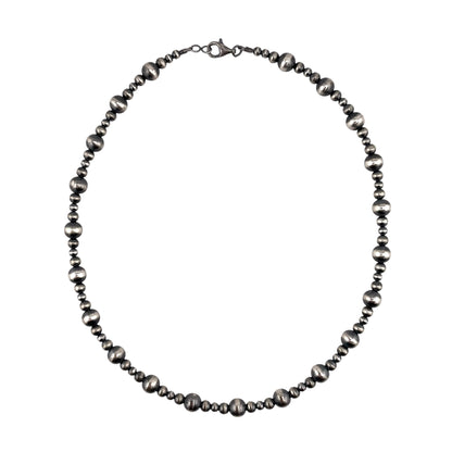 Desert Pearl Mixed Bead Necklace Sterling Silver