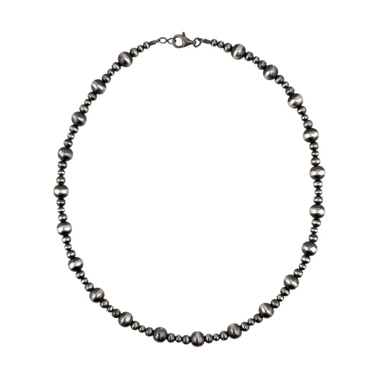 Desert Pearl Mixed Bead Necklace Sterling Silver