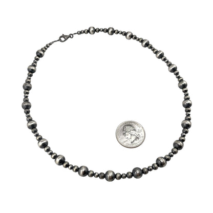 Desert Pearl Mixed Bead Necklace Sterling Silver