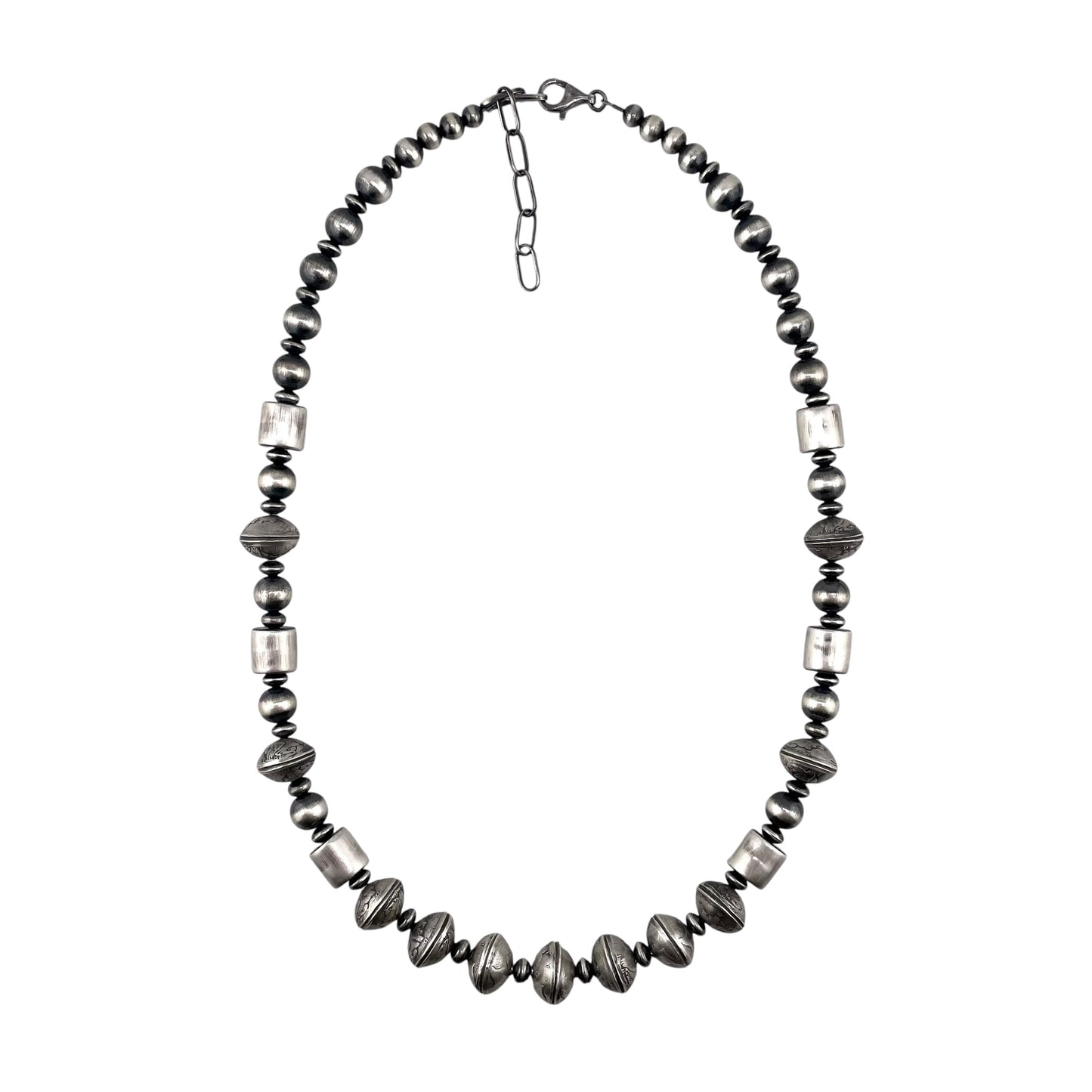 Desert Pearls & Mercury Dime Coin Necklace Sterling Silver