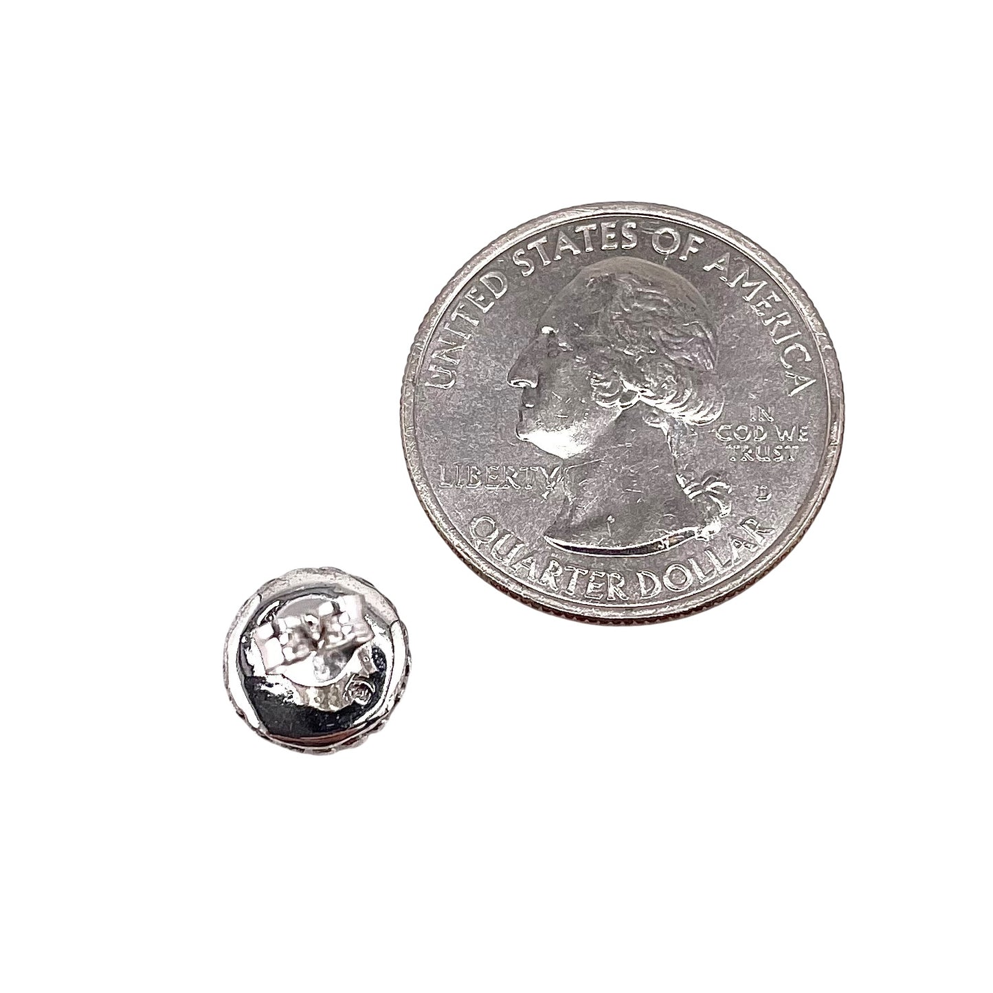 Pink Lab Opal 10mm Dotted Round Stud Earrings Sterling Silver