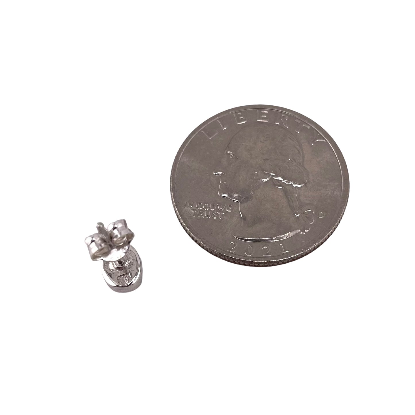 Pink Lab Opal 7mm Oval Stud Earrings Sterling Silver