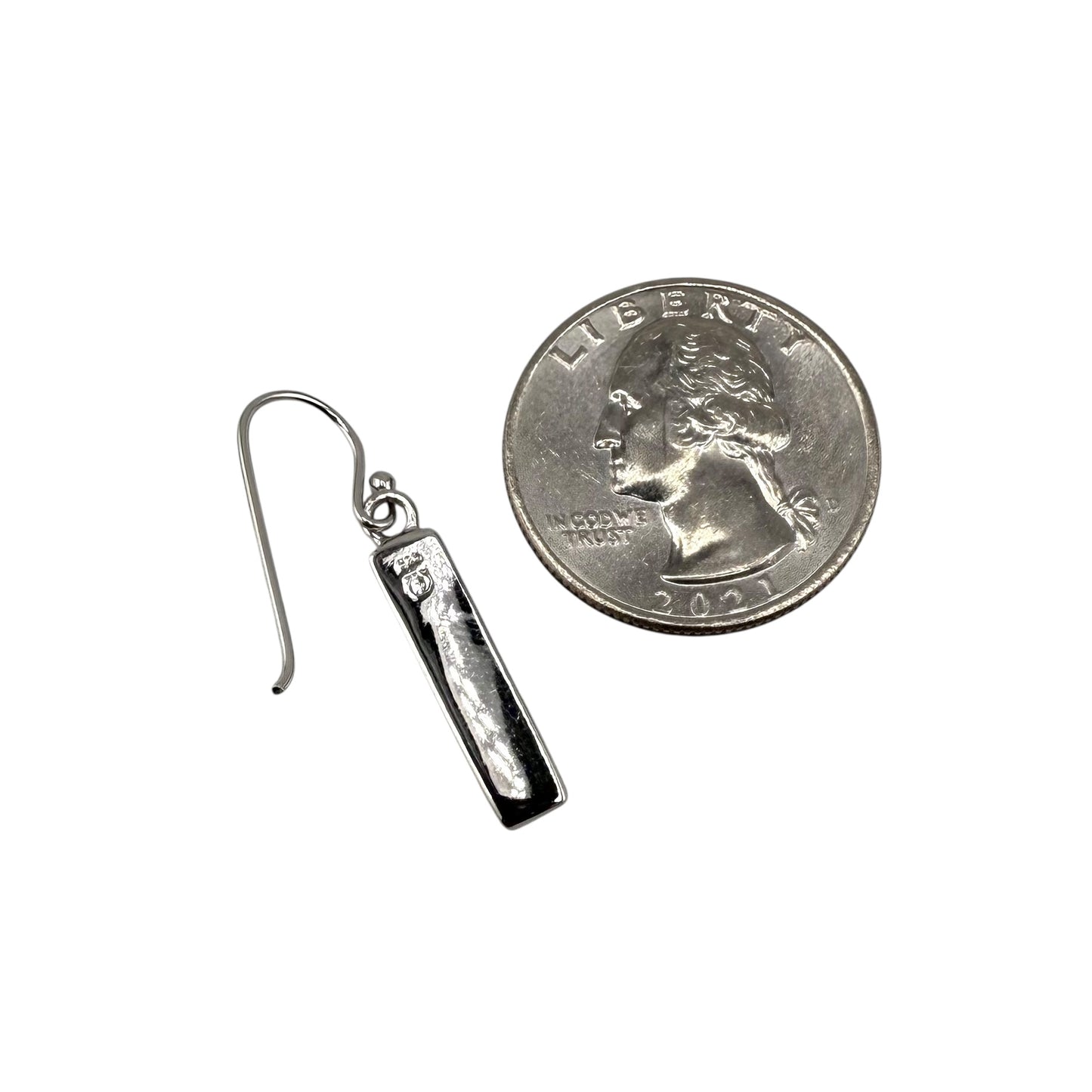 Pink Lab Opal Rectangle Dangle Earrings Sterling Silver