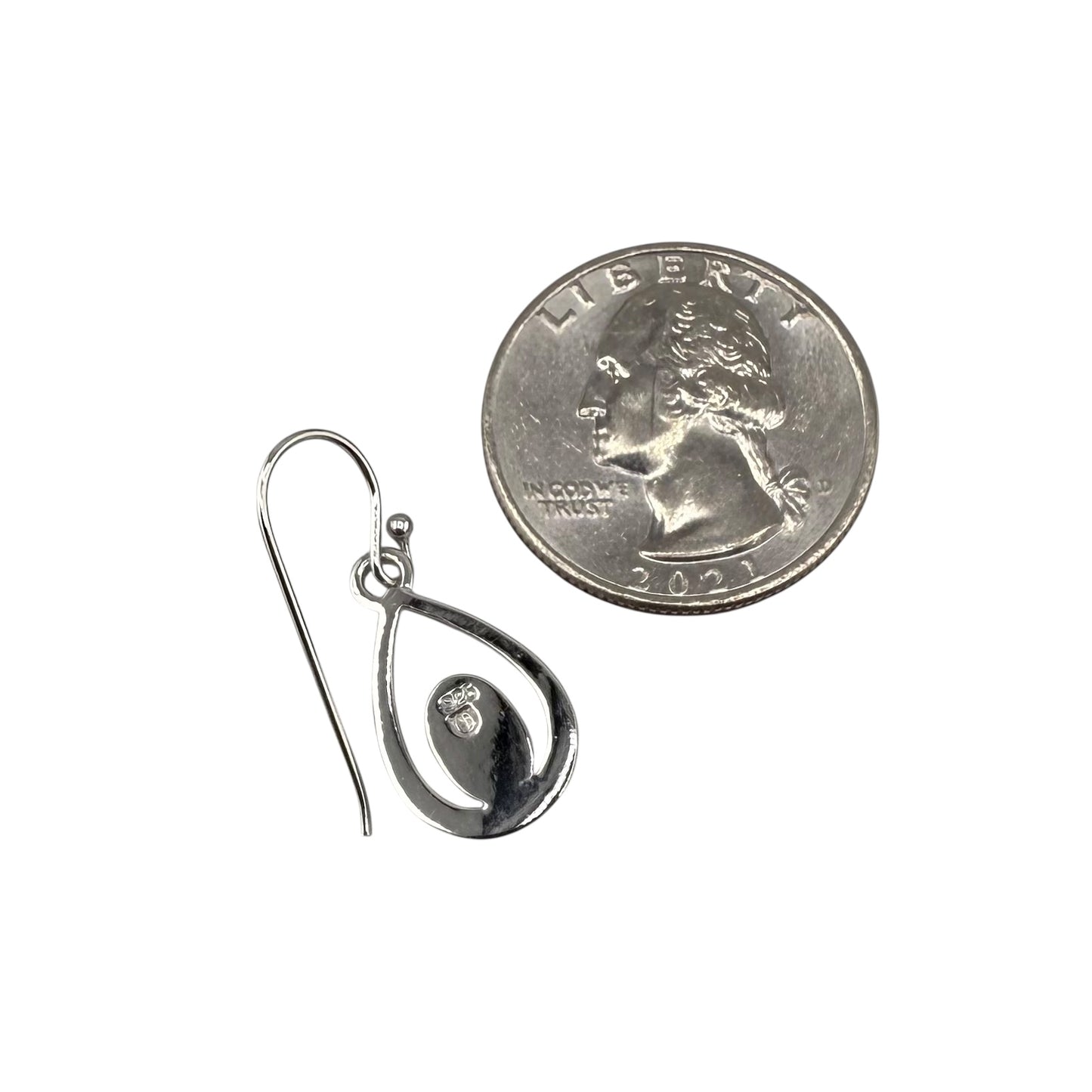 Pink Lab Opal Pear Shape Dangle Earrings Sterling Silver