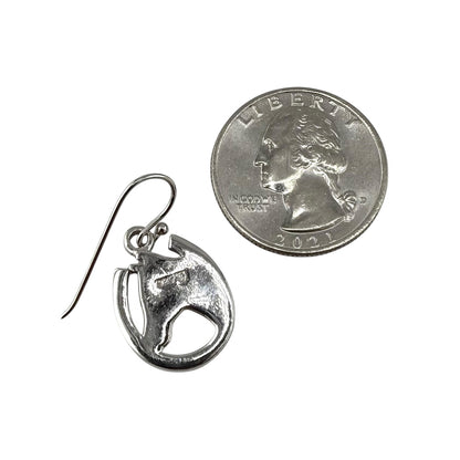 Blue Lab Opal Horse Head Horseshoe Earrings Sterling Silver