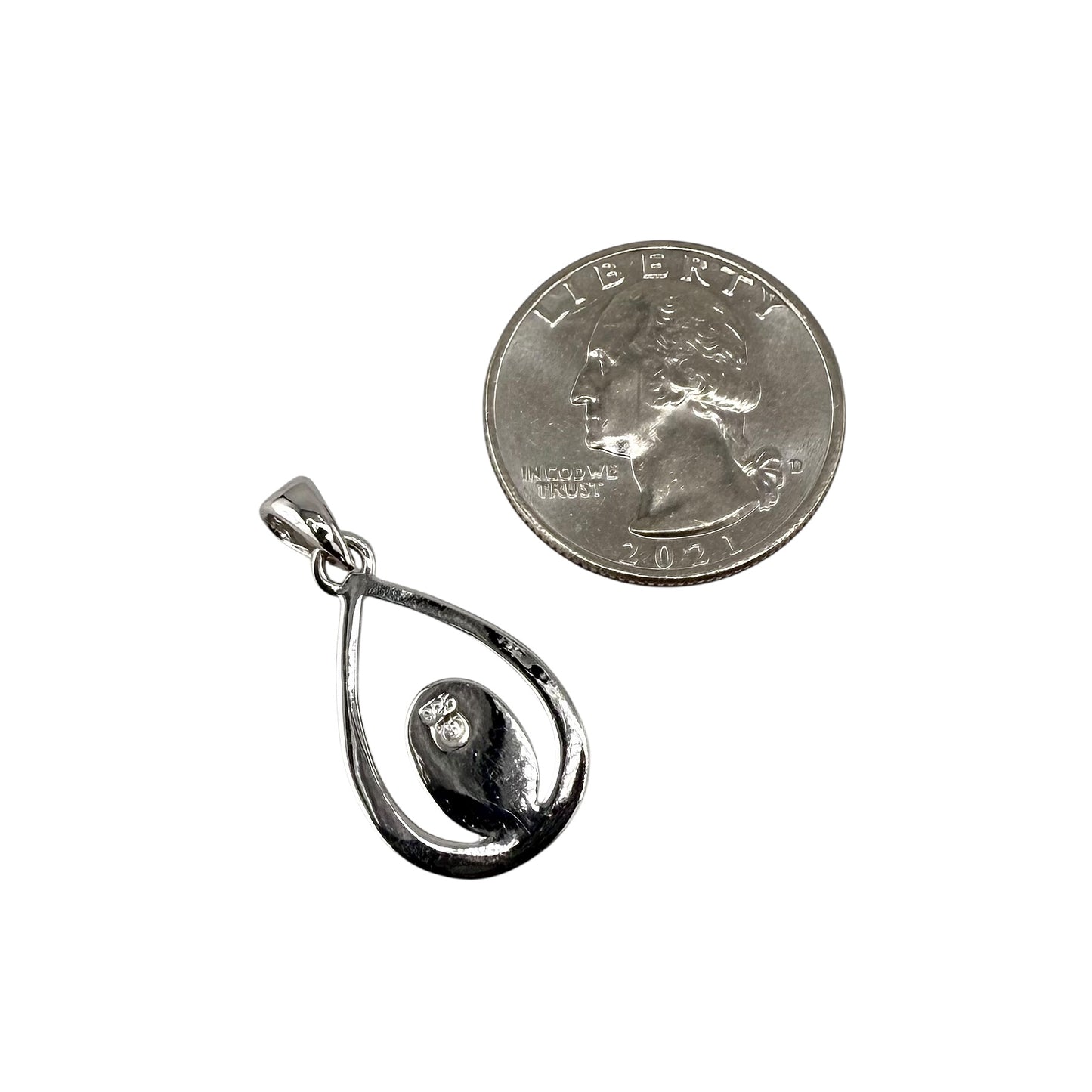 Pink Lab Opal Oval Pear Pendant Sterling Silver