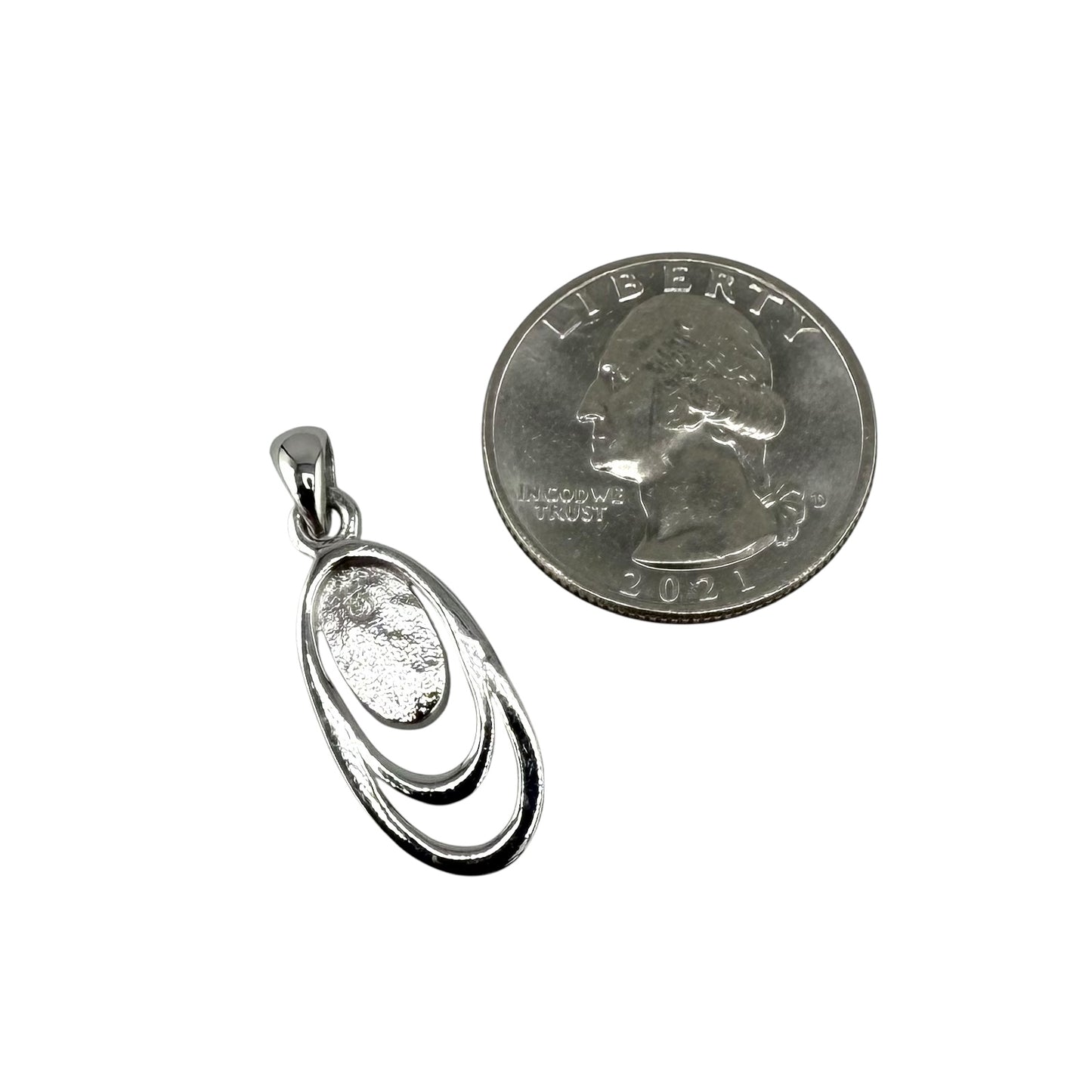 Blue Lab Opal Oval Pendant Sterling Silver