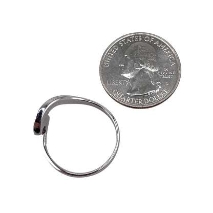 Blue Lab Opal Wave Ring Sterling Silver