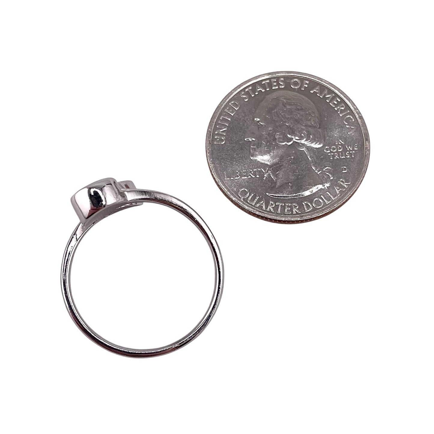 Pink Lab Opal Pear Circle Ring Sterling Silver