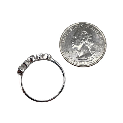 Blue Lab Opal Stacked Oval Ring Sterling Silver