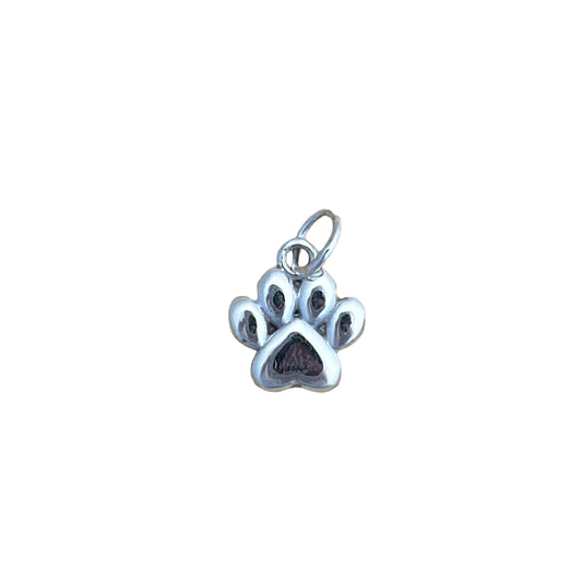 Dog Paw Pendant Sterling Silver