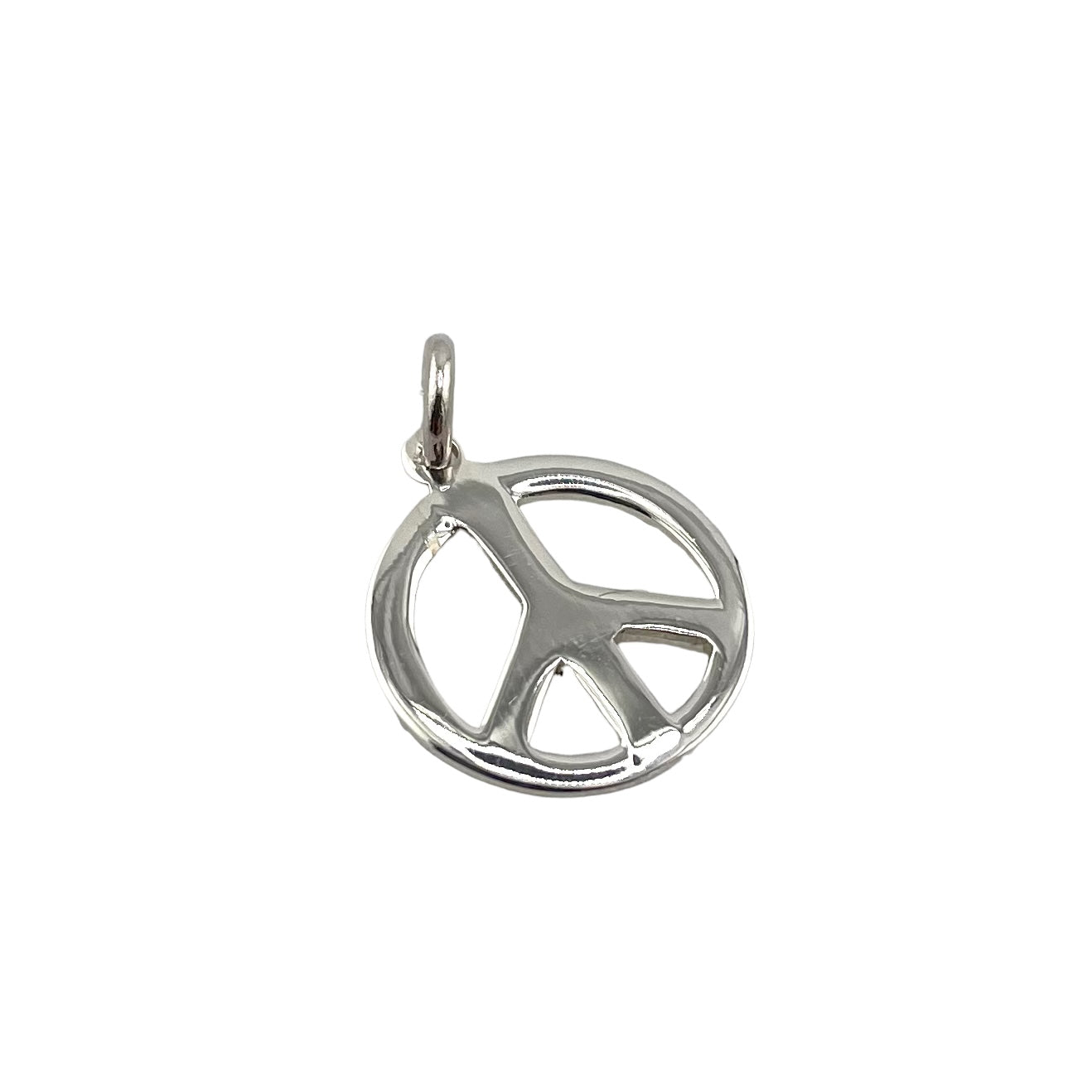 Peace Sign Pendant Sterling Silver