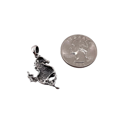 Galloping Horse Pendant Sterling Silver