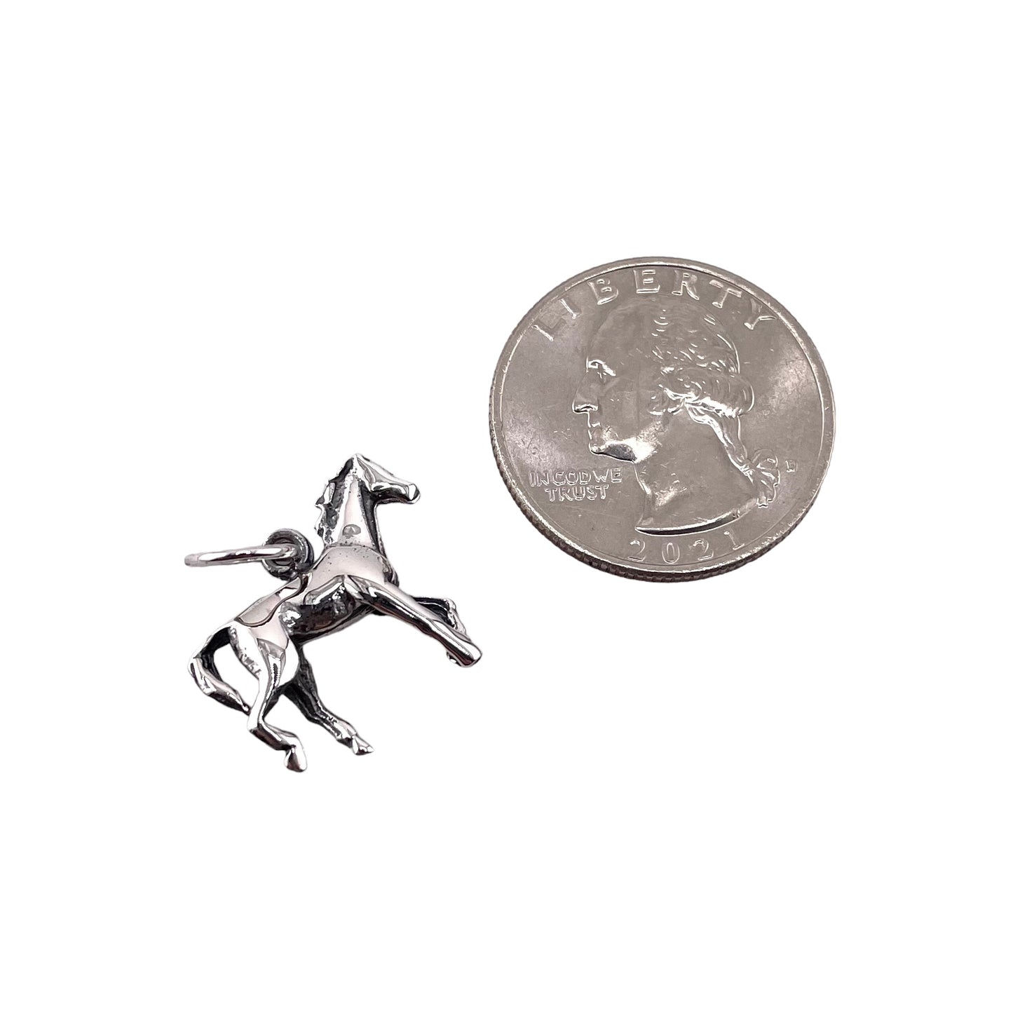 Standing Horse Pendant Sterling Silver