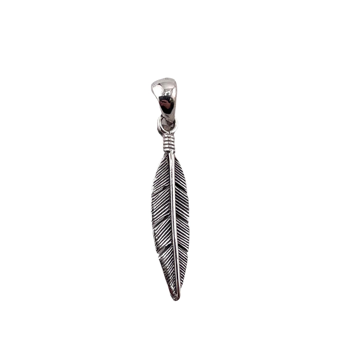 Feather Small Pendant Sterling Silver