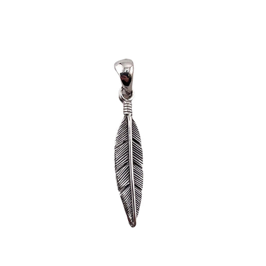 Feather Small Pendant Sterling Silver