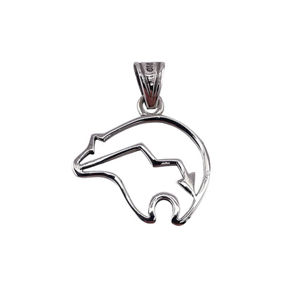 Southwestern Bear Pendant Sterling Silver