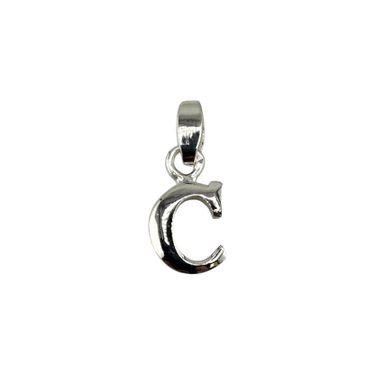 Initial Alphabet Pendant Sterling Silver