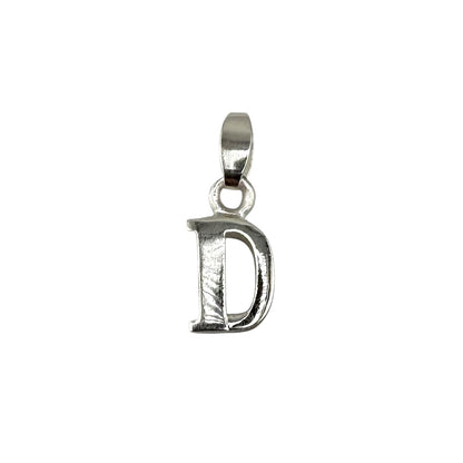 Initial Alphabet Pendant Sterling Silver