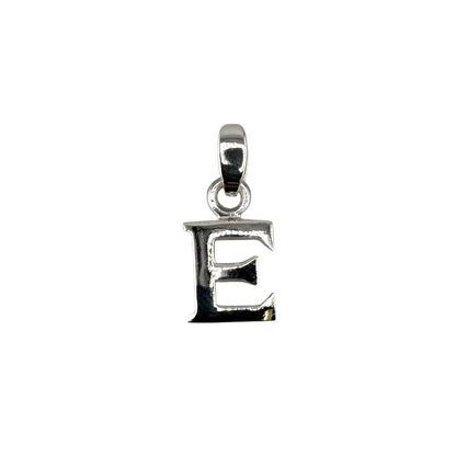 Initial Alphabet Pendant Sterling Silver