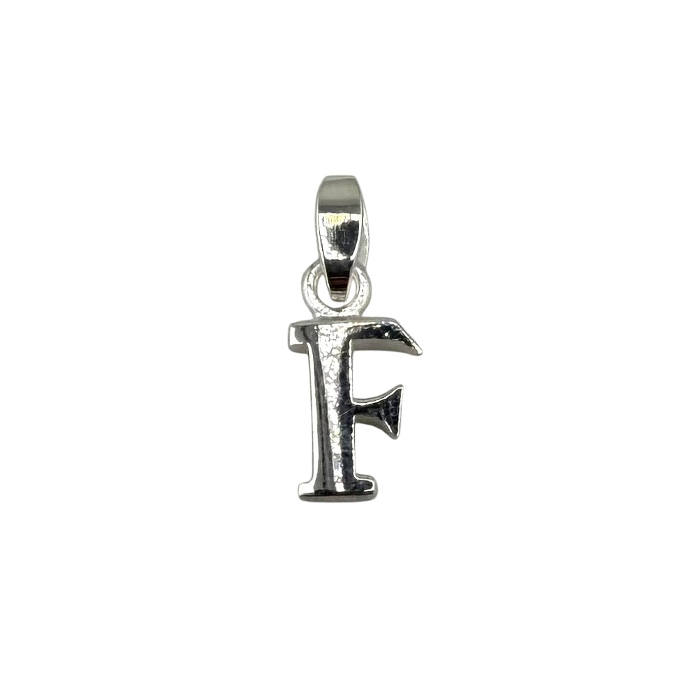 Initial Alphabet Pendant Sterling Silver
