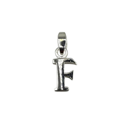 Initial Alphabet Pendant Sterling Silver