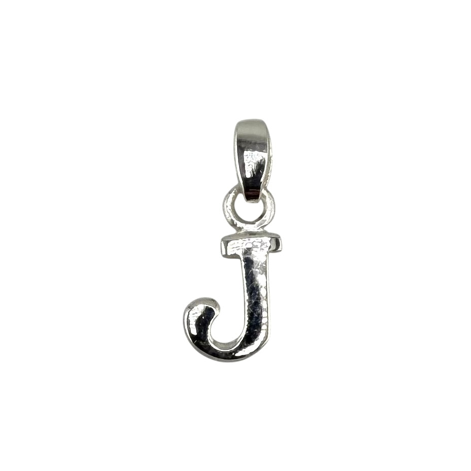 Initial Alphabet Pendant Sterling Silver