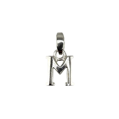 Initial Alphabet Pendant Sterling Silver