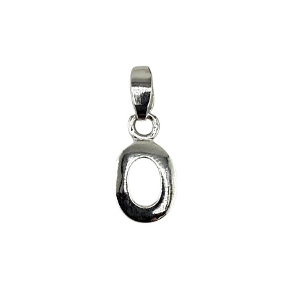 Initial Alphabet Pendant Sterling Silver