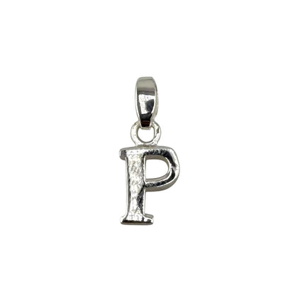 Initial Alphabet Pendant Sterling Silver