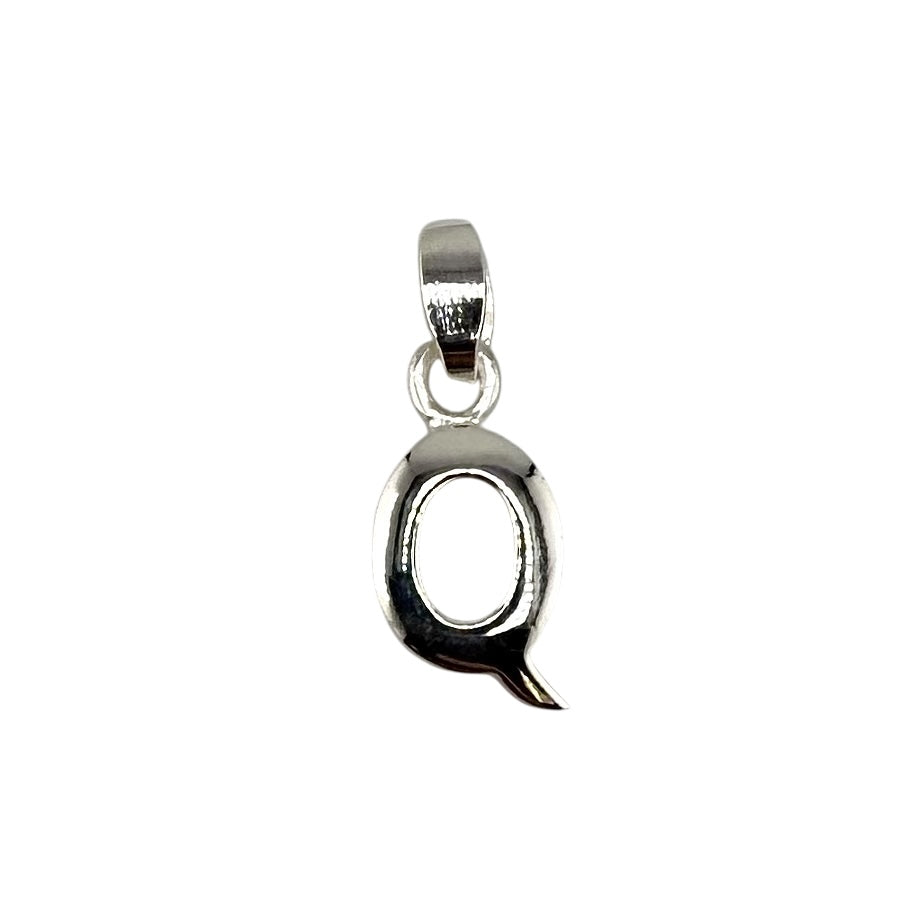 Initial Alphabet Pendant Sterling Silver
