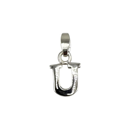 Initial Alphabet Pendant Sterling Silver