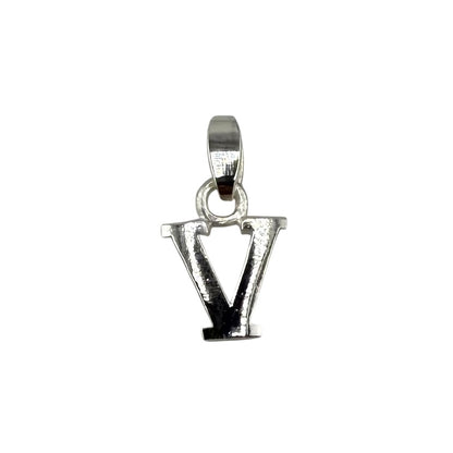 Initial Alphabet Pendant Sterling Silver