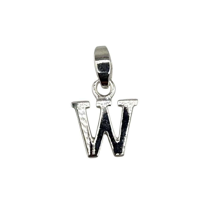 Initial Alphabet Pendant Sterling Silver