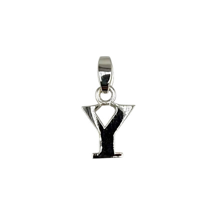 Initial Alphabet Pendant Sterling Silver