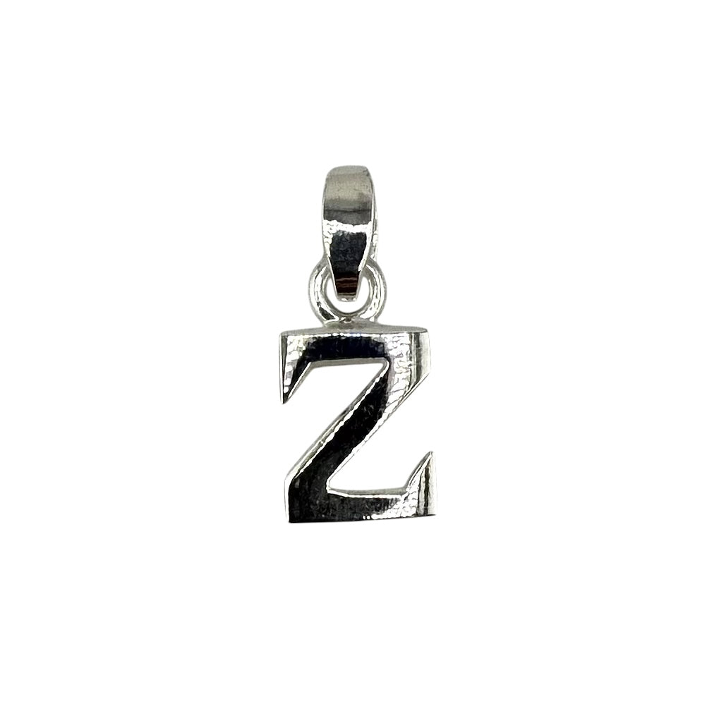 Initial Alphabet Pendant Sterling Silver