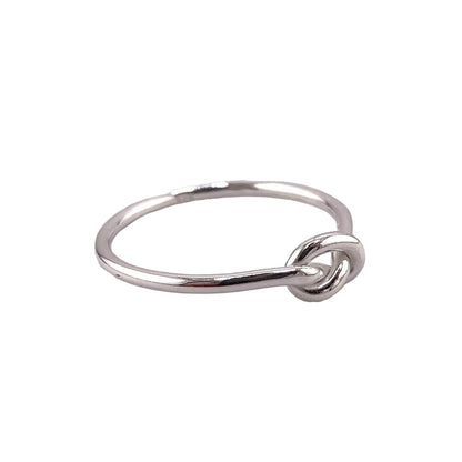 Infinity Loop Knot 5mm Ring Sterling Silver