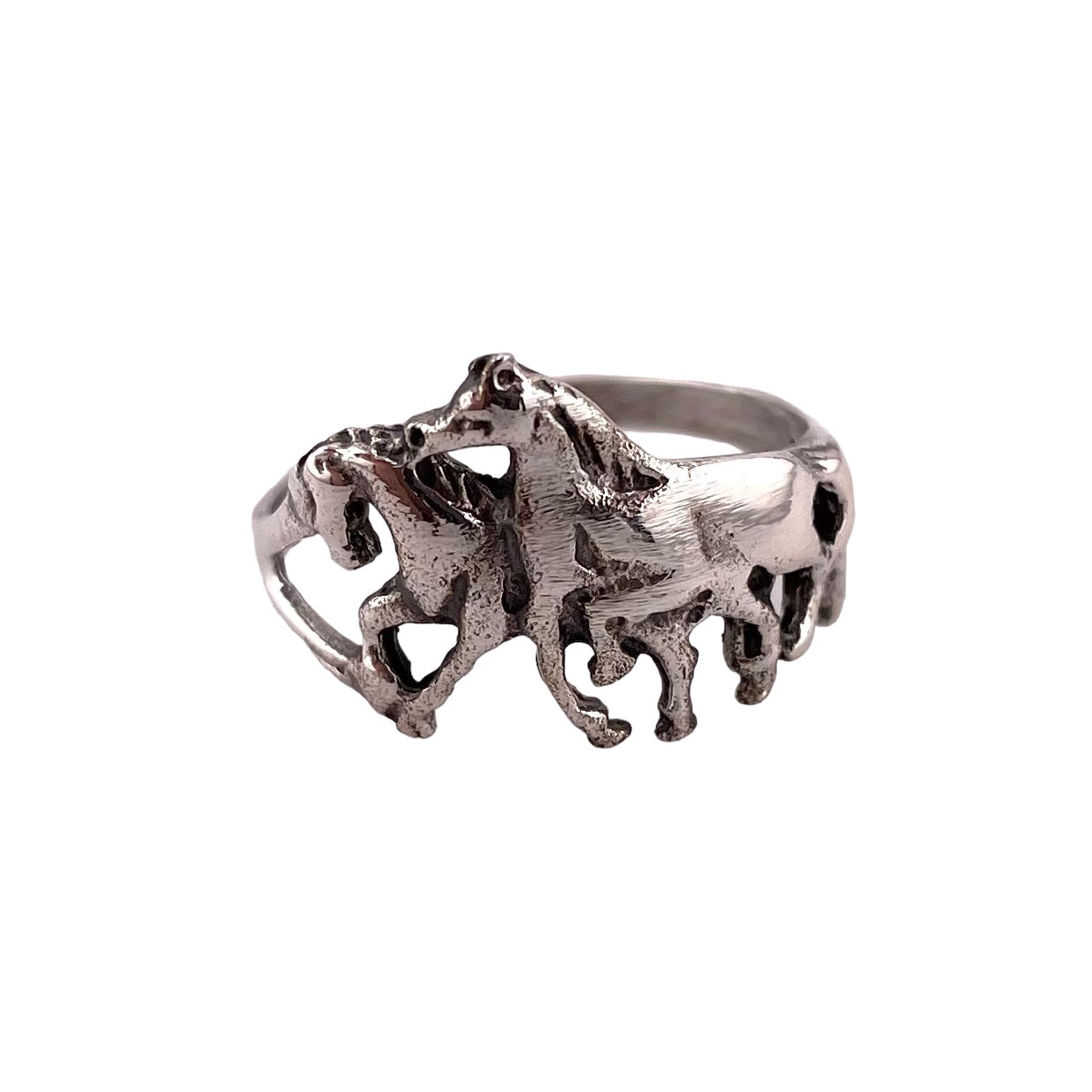 Horse Ring 13mm Sterling Silver