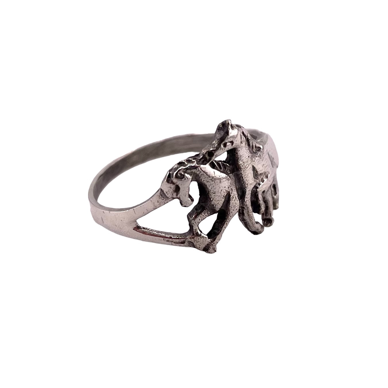 Horse Ring 13mm Sterling Silver