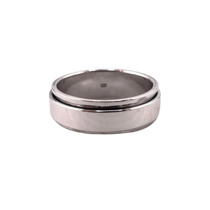 Plain Band Spinner Ring Sterling Silver