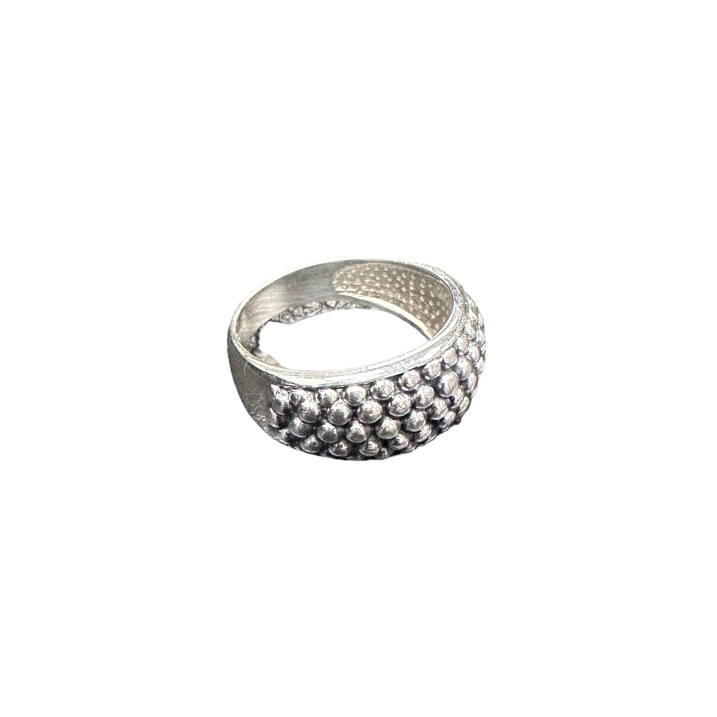 5-Row Ball Drop Dome Ring Sterling Silver