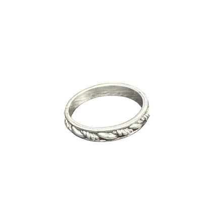 Twist Rope Design Band Ring Sterling Silver